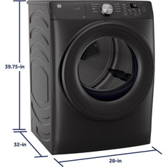 GE 7.8 cu. ft. Smart Gas Dryer with WiFi Powered by SmartHQ™ GFD35GSPYDS IMAGE 3