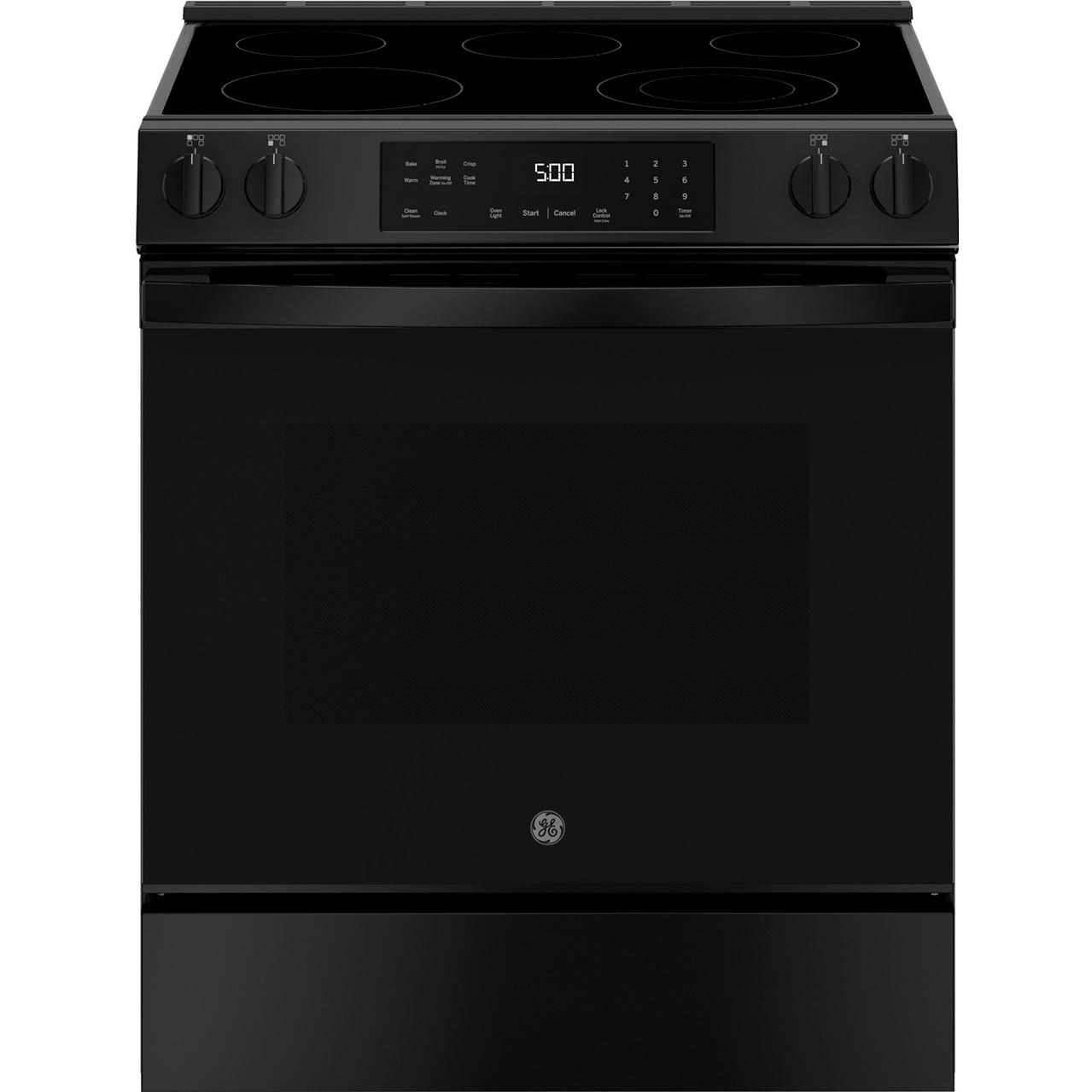  GE 30-inch Slide-in Electric Range with Crisp Mode GRS500PVBB IMAGE 1