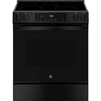 GE 30-inch Slide-in Electric Range with Crisp Mode GRS500PVBB IMAGE 1