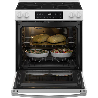  GE 30-inch Slide-in Electric Range with Crisp Mode GRS500PVWW IMAGE 2