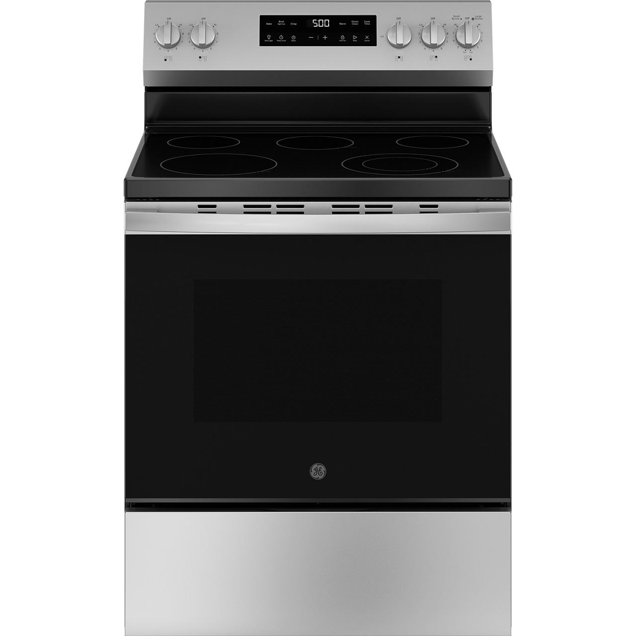  GE 30-inch Freestanding Electric Range with Crisp Mode GRF500SVSS IMAGE 1