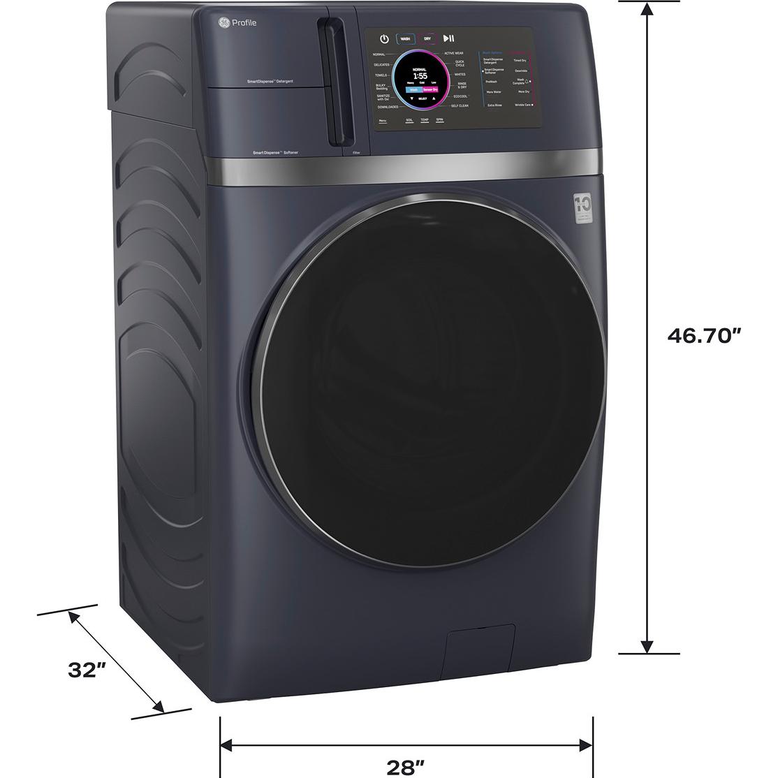  GE Profile All-in-One Electric Laundry Center with Fast Airflow Drying System PFQ97HSPVRS IMAGE 8