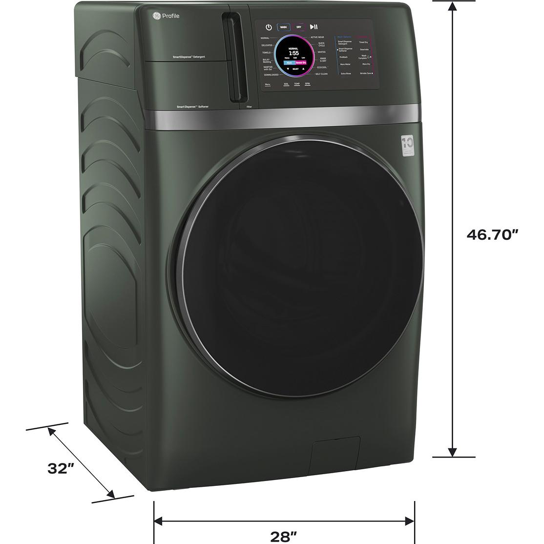  GE Profile All-in-One Electric Laundry Center with Fast Airflow Drying System PFQ97HSPVGN IMAGE 8