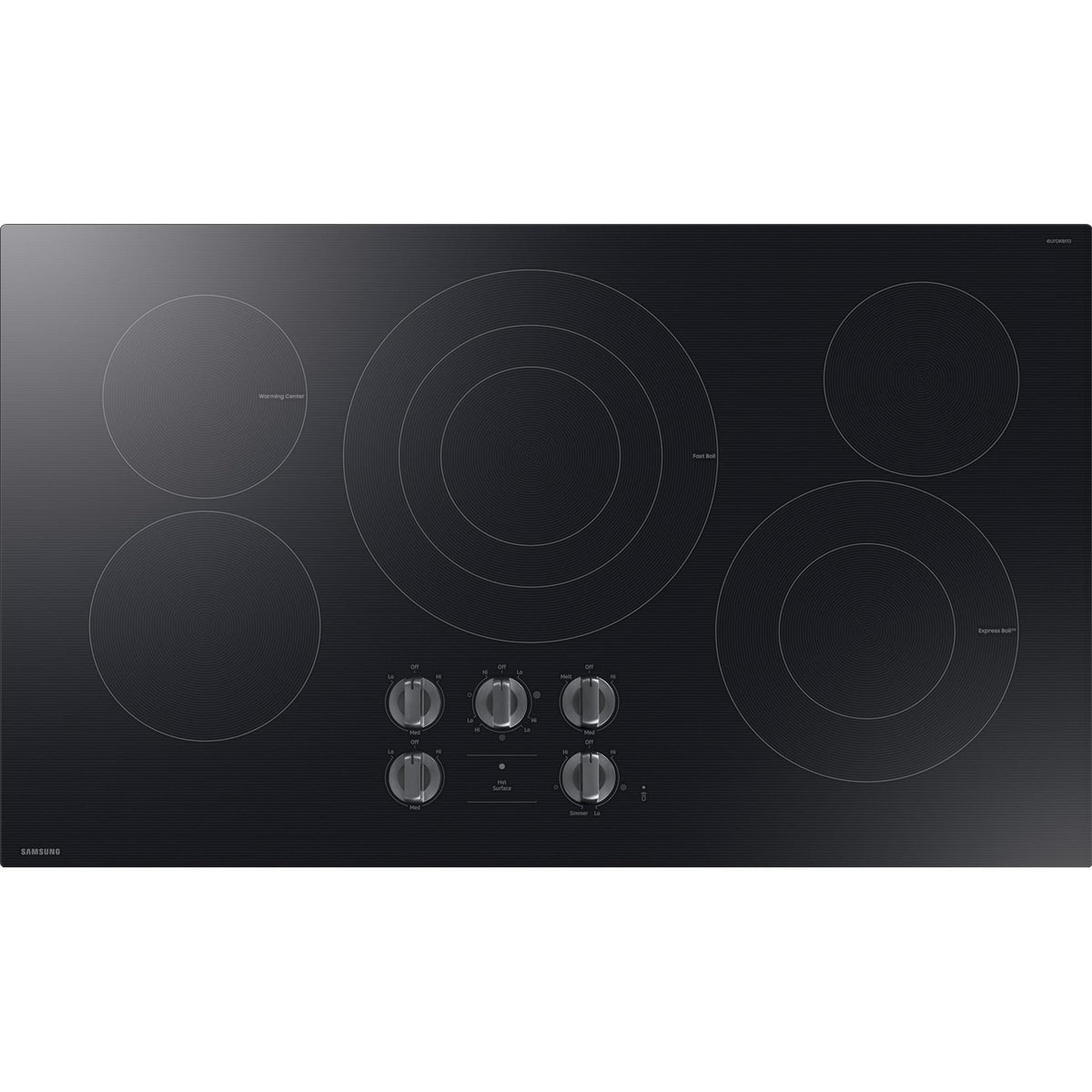  Samsung 36-inch Electric Cooktop NZ36FG6432RKAA IMAGE 1