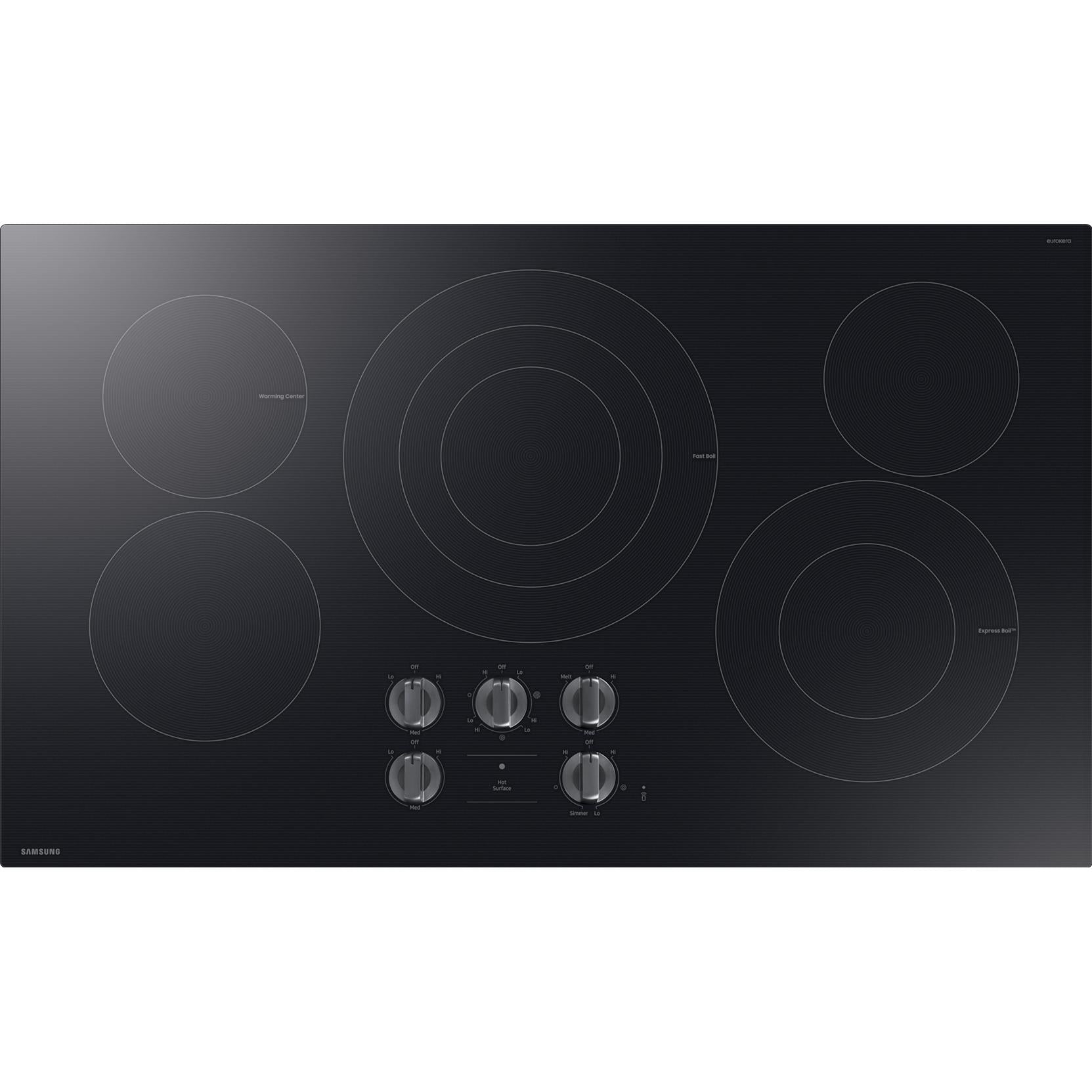  Samsung 36-inch Electric Cooktop NZ36FG6432RKAA IMAGE 1