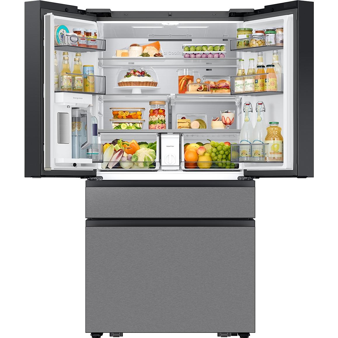  Samsung 36-inch, 23 cu. ft. Counter-Depth French 4-Door Refrigerator with AI Family Hub™+ RF90F23EECRAA IMAGE 7