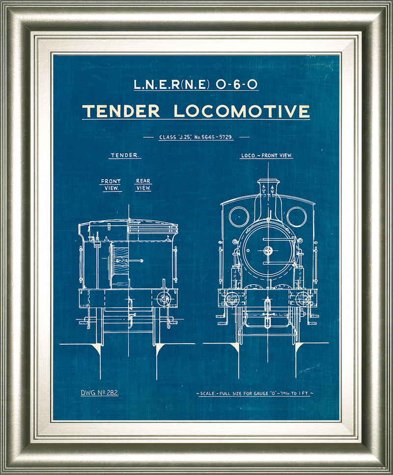 Locomotive Blueprint III by Wild Apple Portfolio