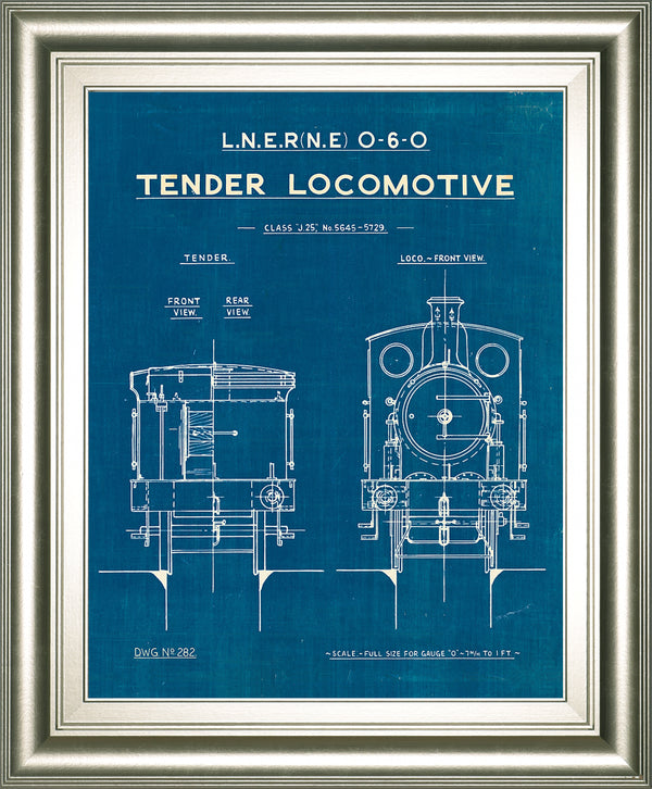 Locomotive Blueprint III by Wild Apple Portfolio