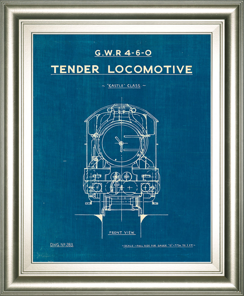 Locomotive Blueprint II by Wild Apple Portfolio