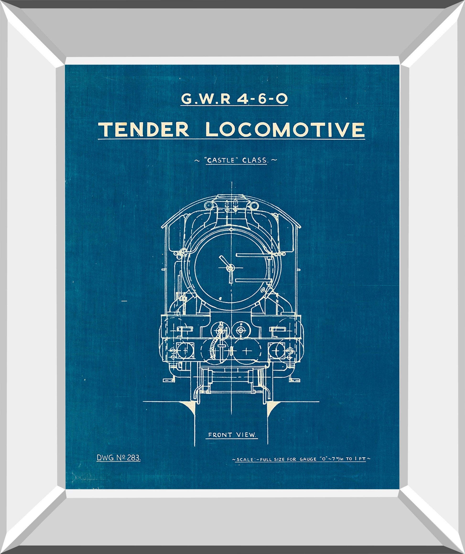 Locomotive Blueprint II by Wild Apple Portfolio