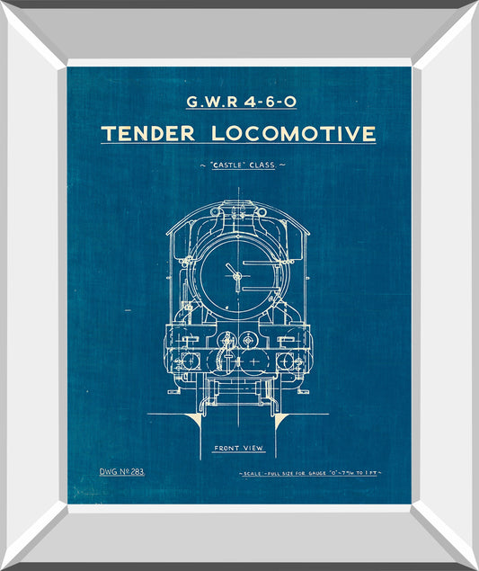 Locomotive Blueprint II by Wild Apple Portfolio