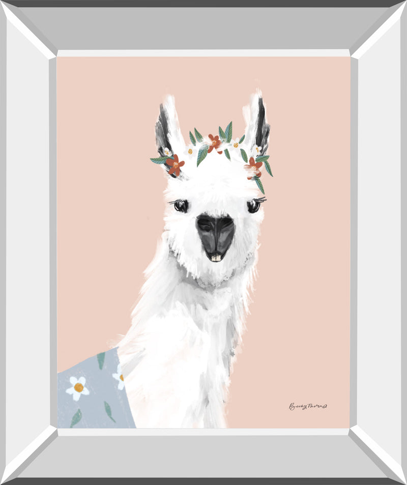 Delightful Alpacas I by Becky Thorns