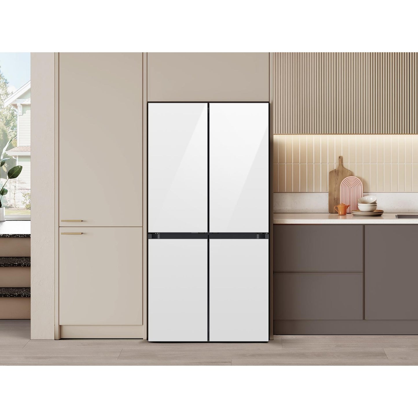  Samsung 36-inch, 22 cu.ft. Counter Depth French 4-Door Refrigerator with Zero Clearance RM80F22WEWAA IMAGE 4