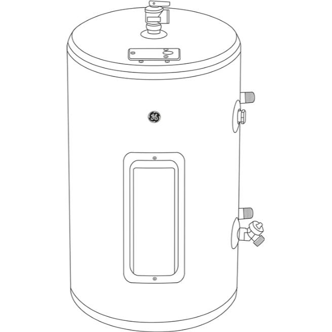  GE 10 Gallons Residential Electric Water Heater GE10P08BAW IMAGE 1