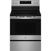  GE Profile 30-inch Smart Freestanding Electric Convection Range with No Preheat Air Fry and EasyWash™ Oven Tray PRF700AYFS IMAGE 1
