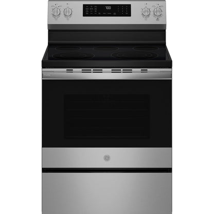  GE Profile 30-inch Smart Freestanding Electric Convection Range with No Preheat Air Fry and EasyWash™ Oven Tray PRF700AYFS IMAGE 1