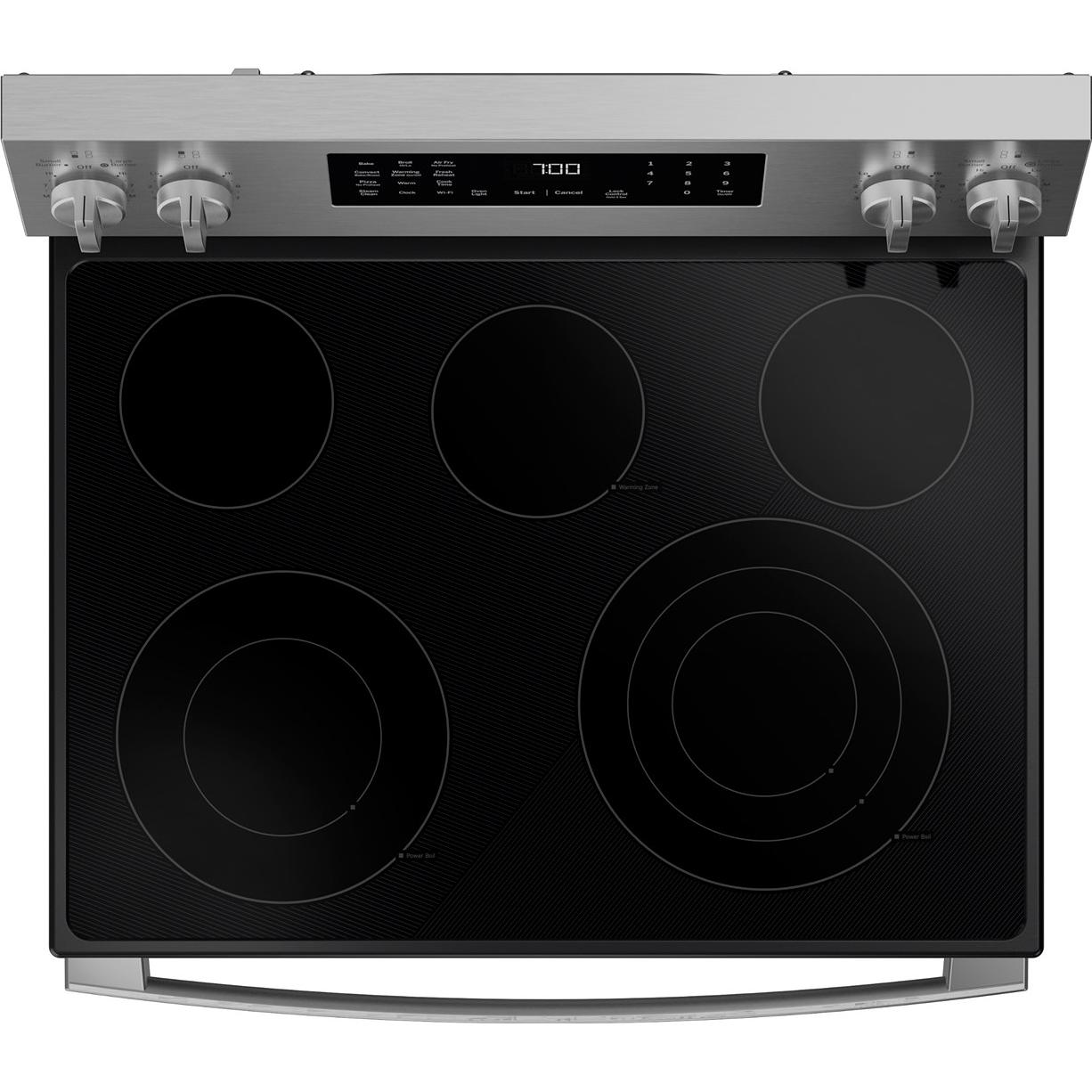  GE Profile 30-inch Smart Freestanding Electric Convection Range with No Preheat Air Fry and EasyWash™ Oven Tray PRF700AYFS IMAGE 2