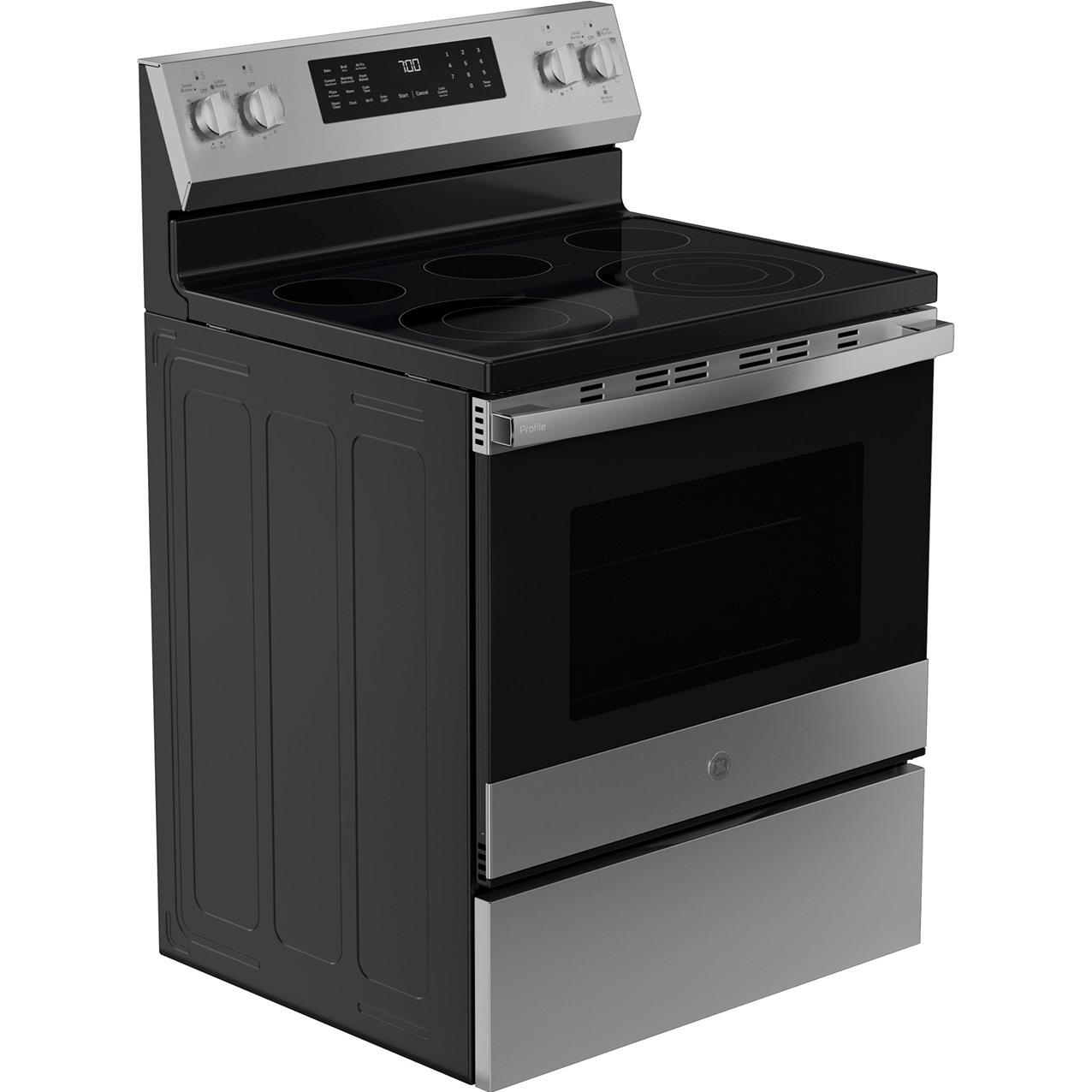  GE Profile 30-inch Smart Freestanding Electric Convection Range with No Preheat Air Fry and EasyWash™ Oven Tray PRF700AYFS IMAGE 5