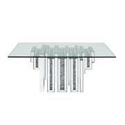 Noralie Rectangular Coffee Table with Pedestal