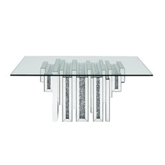 Noralie Rectangular Coffee Table with Pedestal