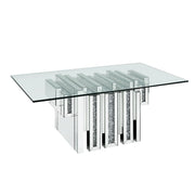 Noralie Rectangular Coffee Table with Pedestal