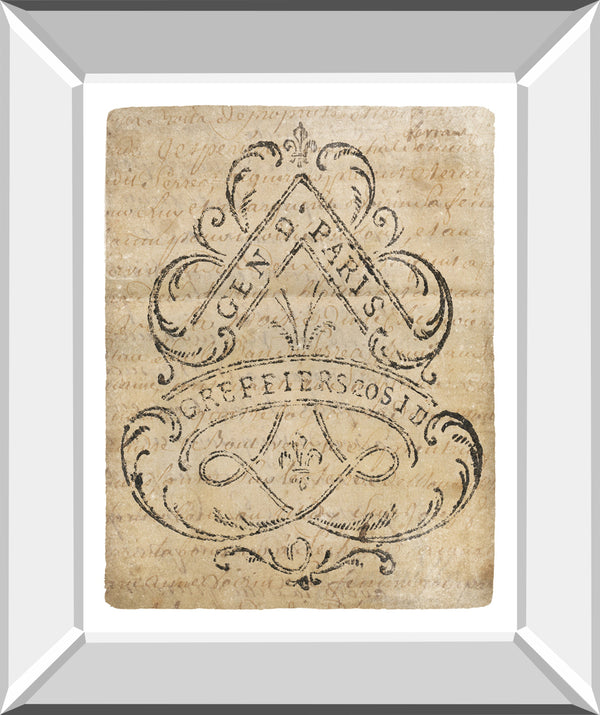 Letter Crest I Vintage v2 by Wild Apple Portfolio