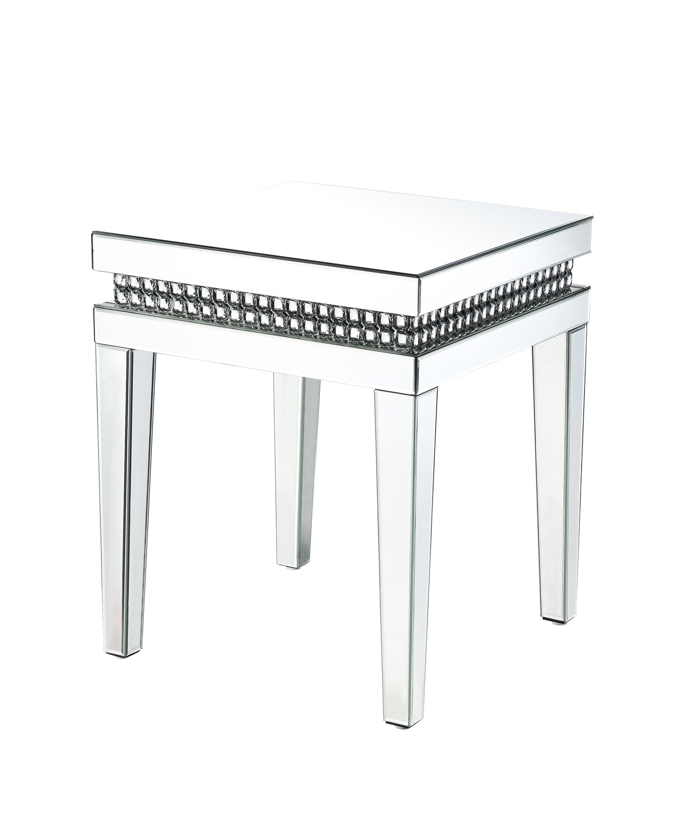 Mesa auxiliar Lotus Glam con tablero de espejo
