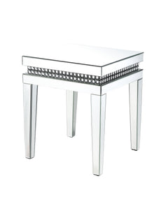 Mesa auxiliar Lotus Glam con tablero de espejo