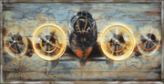 Aviation Majesty Hand-embellished LED in Frame