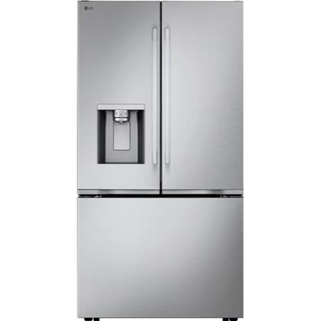 LG 24-inch, 23.7 cu. ft. Counter-Depth MAX™ French 3-Door Refrigerator with Zero Clearance™ LF24Z6330S