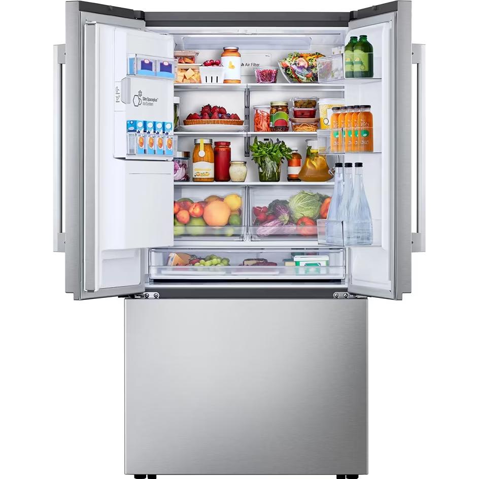 LG 24-inch, 23.7 cu. ft. Counter-Depth MAX™ French 3-Door Refrigerator with Zero Clearance™ LF24Z6330S IMAGE 2