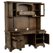 Credenza Hartshill de 66 pulgadas con 5 cajones y aparador en roble bruñido