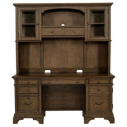 Credenza Hartshill de 66 pulgadas con 5 cajones y aparador en roble bruñido