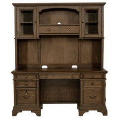 Credenza Hartshill de 66 pulgadas con 5 cajones y aparador en roble bruñido