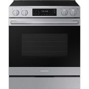  Samsung 30-inch Slide-in Electric Range with Wi-Fi NSE80H63SRAA IMAGE 1
