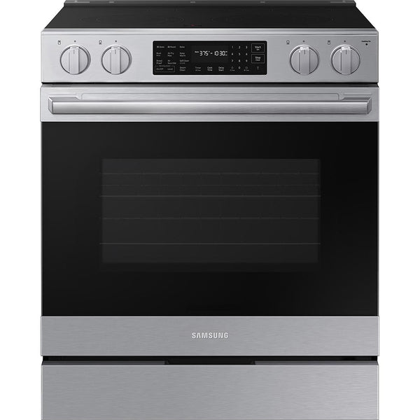 Samsung 30-inch Slide-in Electric Range with Wi-Fi NSE80H63SRAA