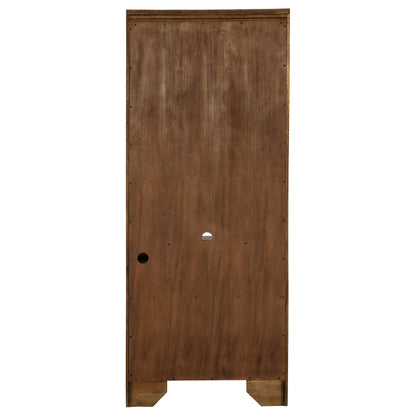 Librería Hartshill de 78 pulgadas con 3 estantes, roble bruñido