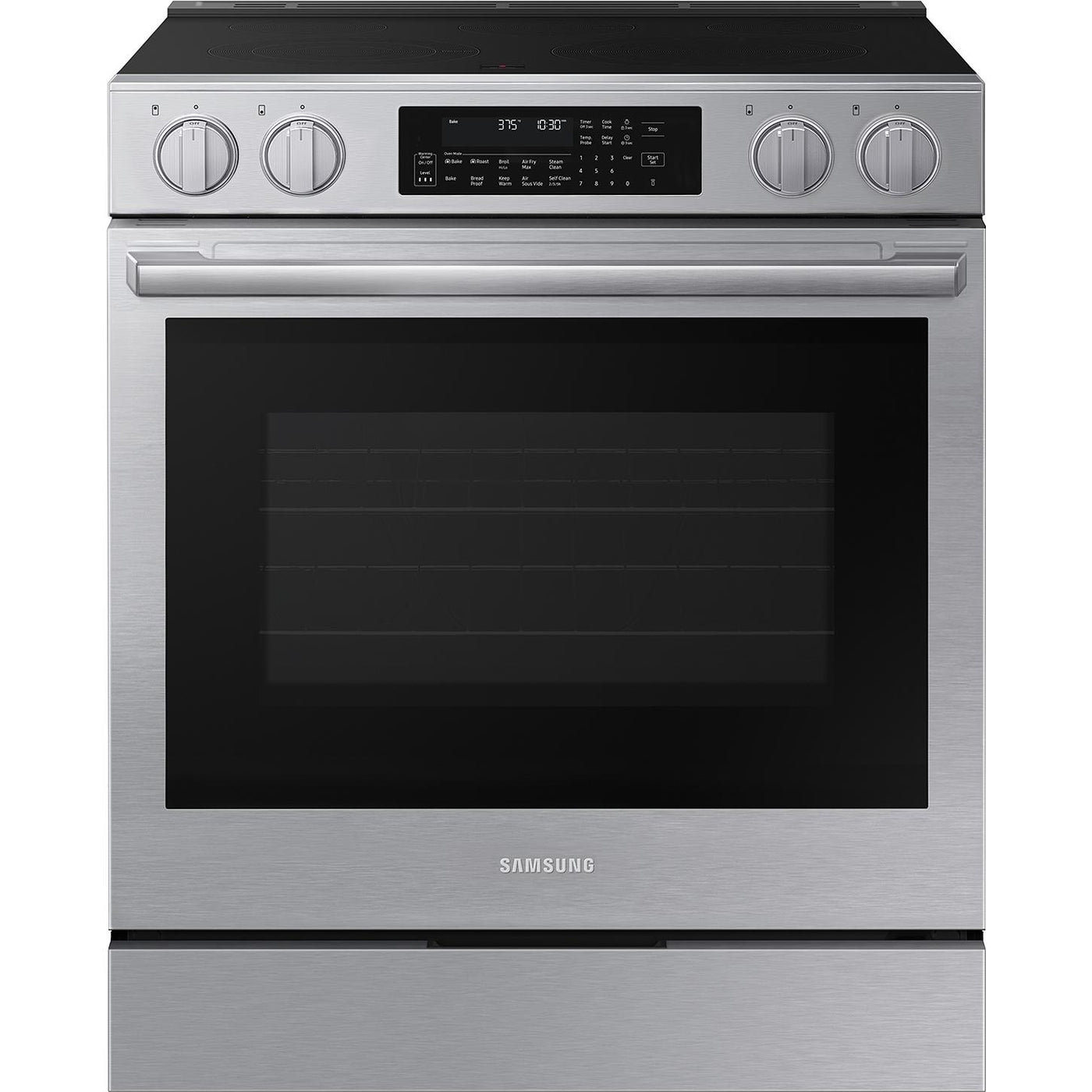  Samsung 30-inch Slide-in Electric range with Wi-Fi NSE90H63SRAA IMAGE 1