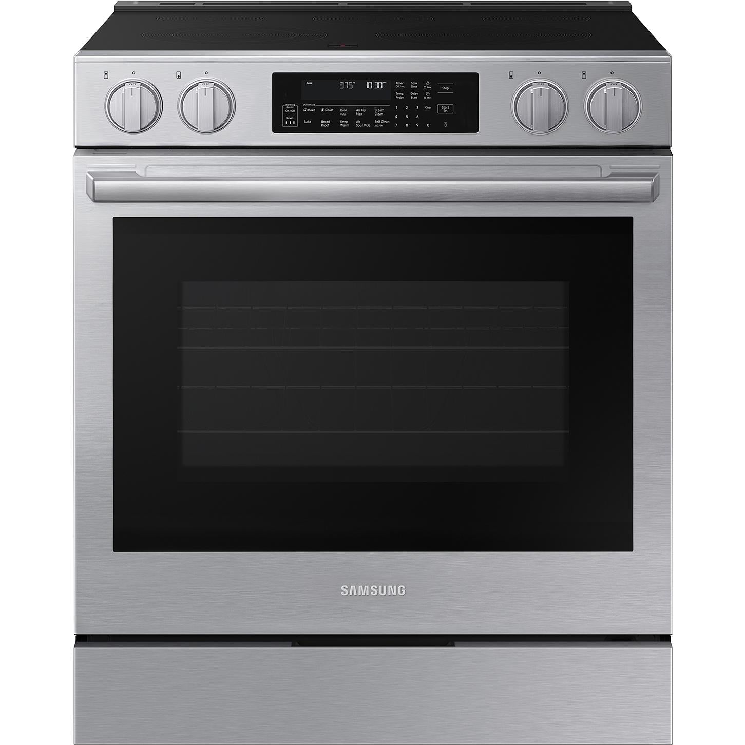  Samsung 30-inch Slide-in Electric range with Wi-Fi NSE90H63SRAA IMAGE 1