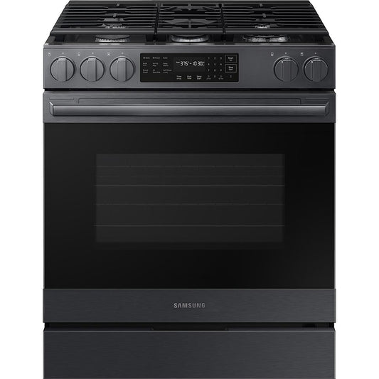  Samsung 30-inch Slide-in Gas Range with Wi-Fi NSG80H60SEAA IMAGE 1