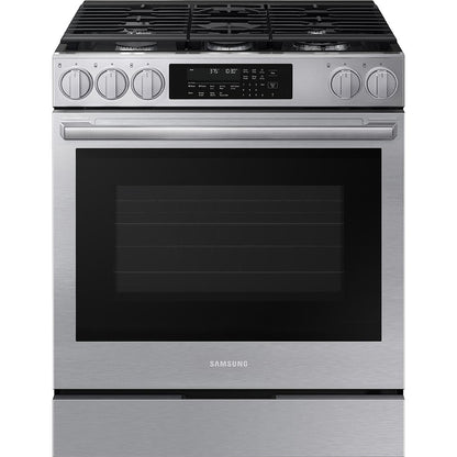  Samsung 30-inch Slide-in Gas Range with Wi-Fi NSG90H60SRAA IMAGE 1