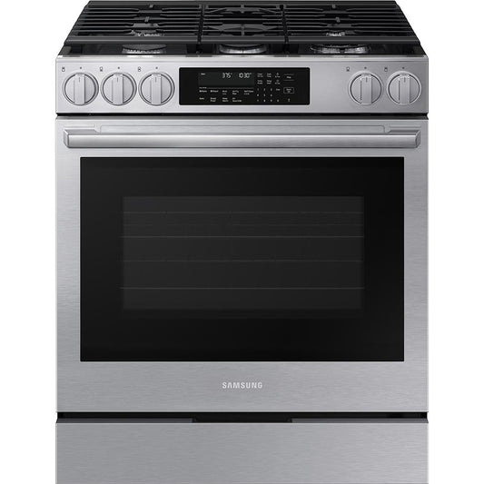  Samsung 30-inch Slide-in Gas Range with Wi-Fi NSG90H60SRAA IMAGE 1