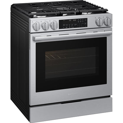  Samsung 30-inch Slide-in Gas Range with Wi-Fi NSG90H60SRAA IMAGE 2