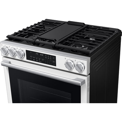  Samsung 30-inch Slide-in Gas Range with Wi-Fi NSG90H60SWAA IMAGE 3