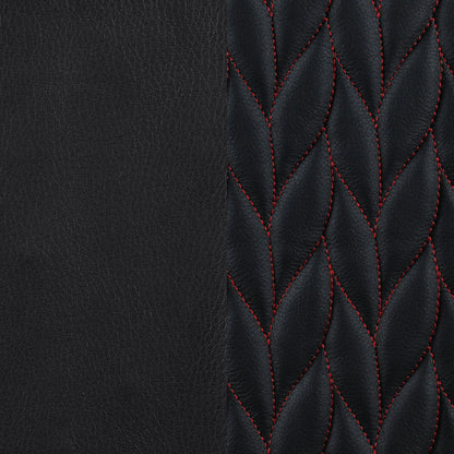 Silla de escritorio ajustable tapizada Carlos para oficina en casa, color negro