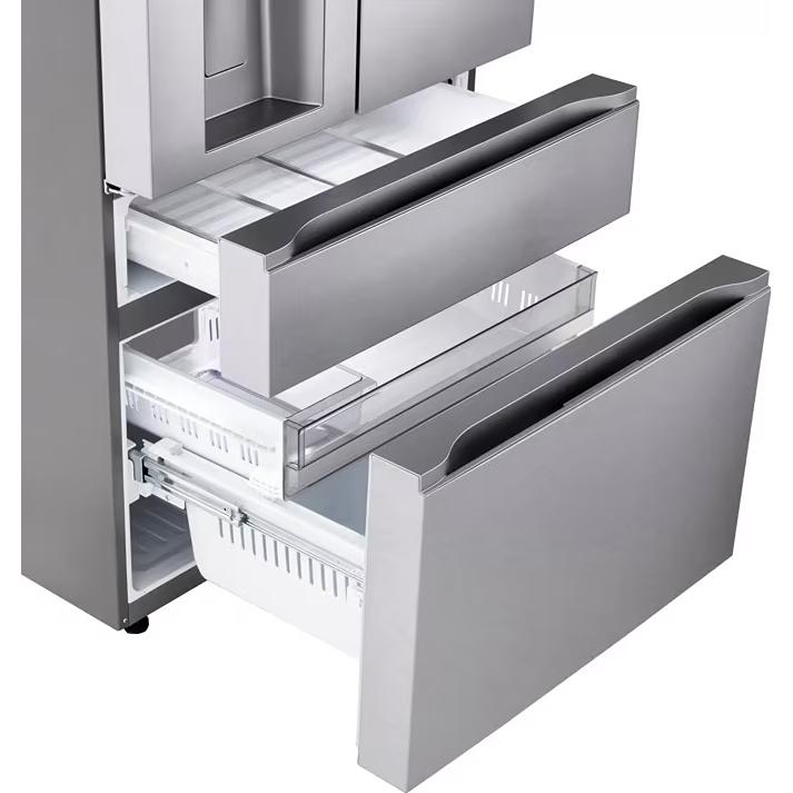  LG 29 cu. ft. MAX™ 4-Door French Door Refrigerator with Mini Craft Ice™ and Full-Convert Drawer™ LF29S9730S IMAGE 10