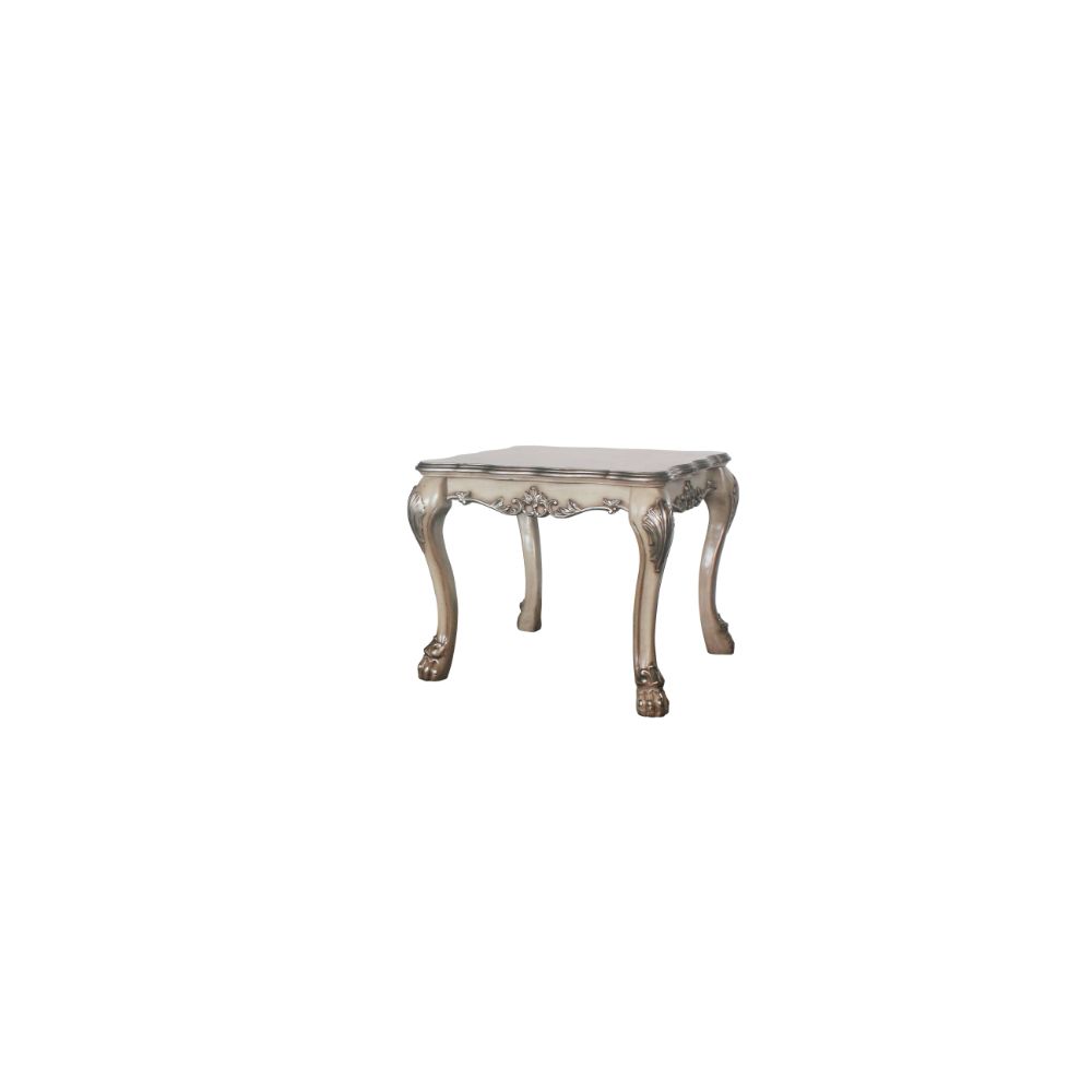 Dresden End Table - Vintage Bone White