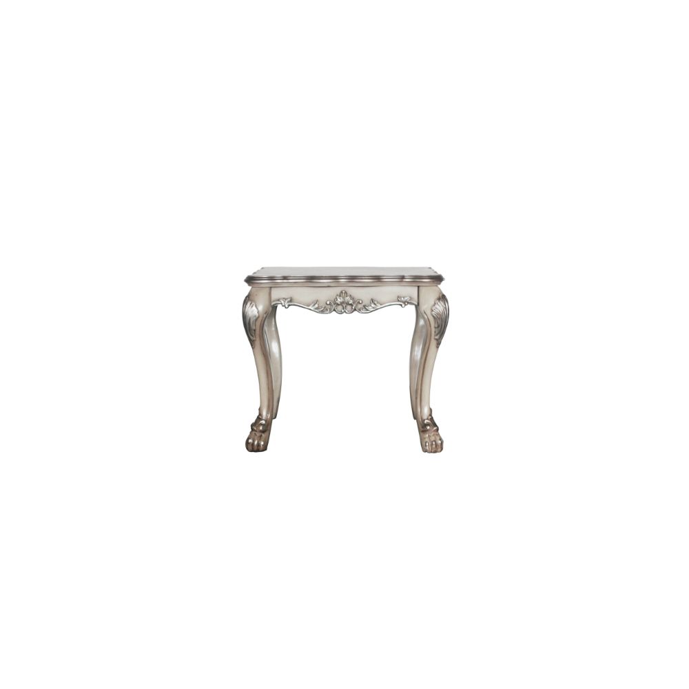 Dresden End Table - Vintage Bone White