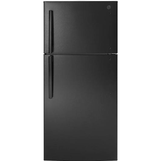  GE 30-inch, 18.3 cu. ft. Freestanding Top Freezer Refrigerator GTE18NSWRBB IMAGE 1