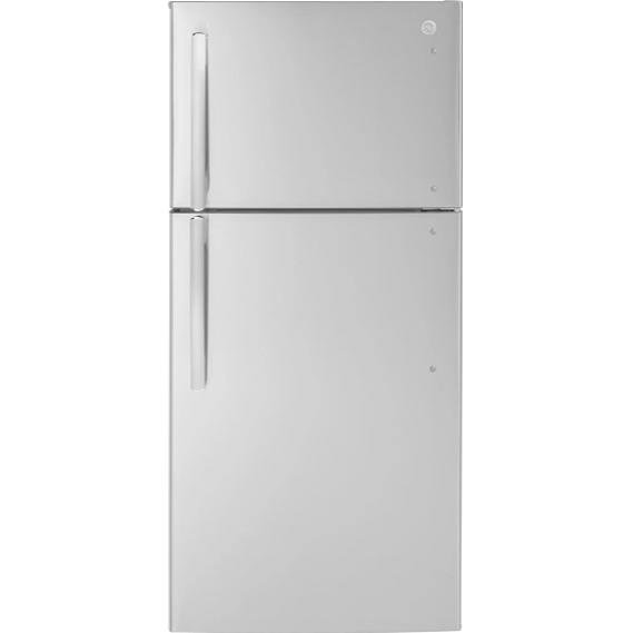  GE 30-inch, 18.3 cu. ft. Freestanding Top Freezer Refrigerator GTE18NSWRSS IMAGE 1